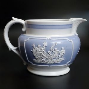 Circa 1815 Ridgeway Neoclassical Porcelain Jug